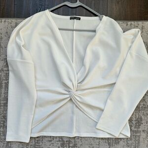 SHEIN White Long Sleeve Blouse